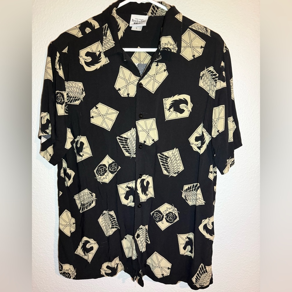 Final Season: Attack on Titan Anime Men's Black Graphic Shirt, Anime Merchandise